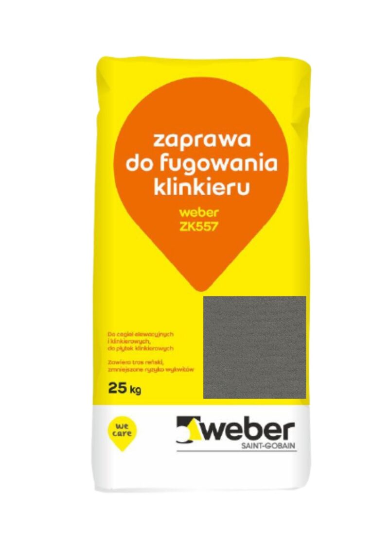 ZAPRAWA DO FUGOWANIA KLINKIERU WEBER ZK557  F14  TYTAN  25 kg