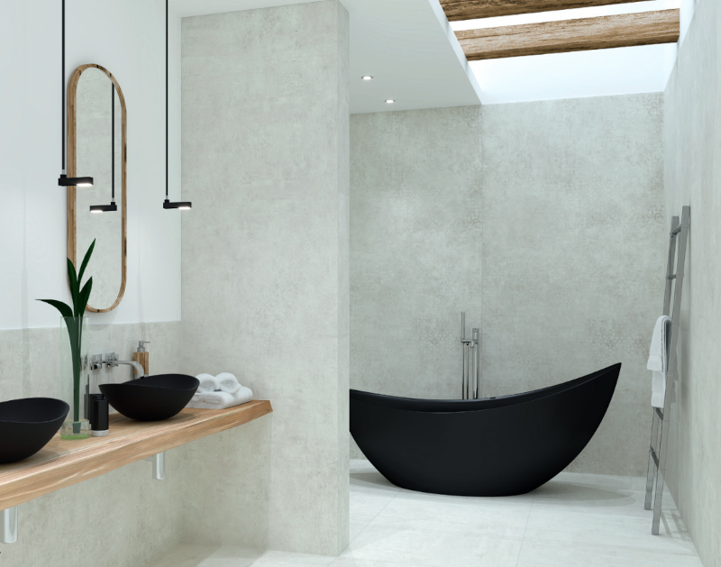 PŁYTA WIELKOFORMATOWA INTERBAU-BLINK COLUMBIA WHITE CREAM 80x80x8 mm - obrazek 2