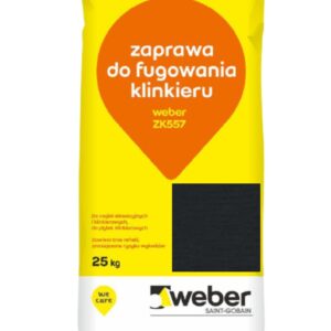 ZAPRAWA DO FUGOWANIA KLINKIERU WEBER ZK557 F10 ANTRACYT 25 kg