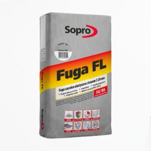 ELASTYCZNA ZAPRAWA DO FUGOWANIA SOPRO Z TRASEM  2-20mm FL14 BETONOWO-SZARA  25kg