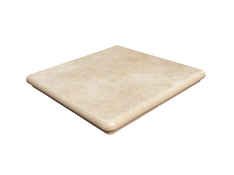 PŁYTKA SCHODOWA NAROŻNA-STOPNICA INTERBAU NATURE ART BAMBUS BEIGE 320X320X9.5