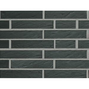 PŁYTKA  KLINKIEROWA ROBEN CZARNA DF RYFLOWANA