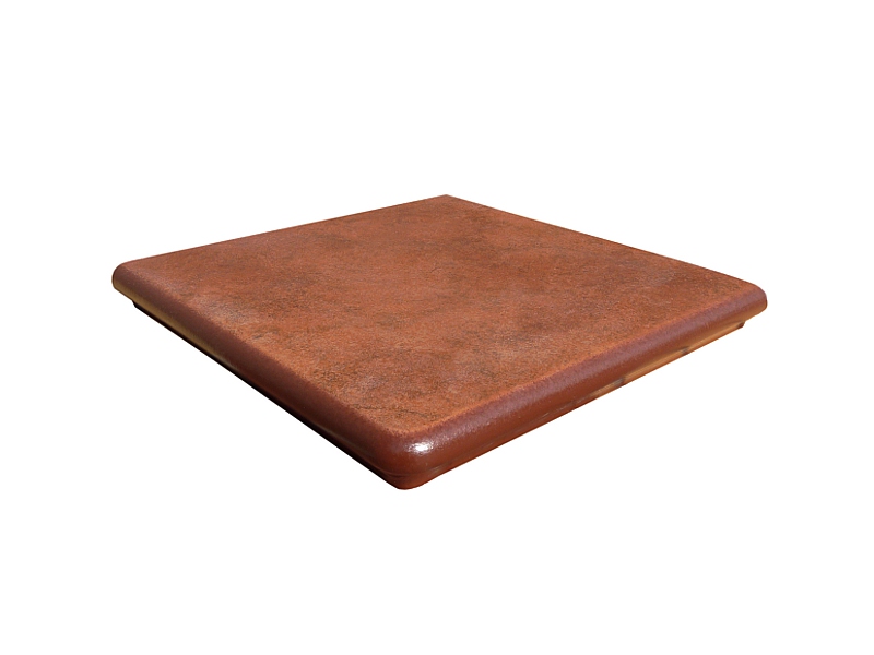 PŁYTKA SCHODOWA NAROŻNA-STOPNICA INTERBAU NATURE ART COGNAC BRAUN 320X320X9.5