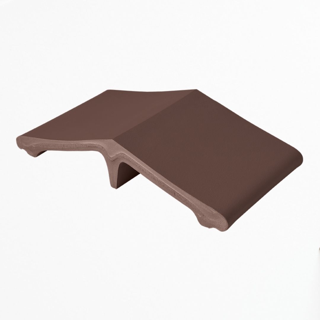 ŁĄCZNIK DASZKA KING KLINKER 445 X 250 X 90 BRĄZ MATOWY