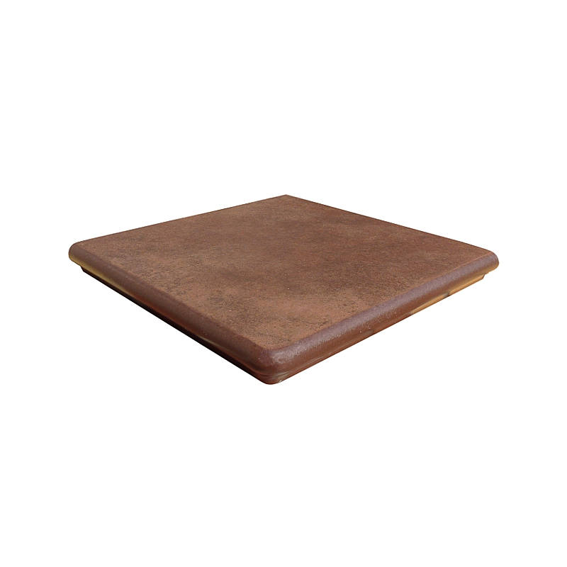 PŁYTKA SCHODOWA NAROŻNA-STOPNICA INTERBAU NATURE ART UMBRA BRAUN 320X320X9.5