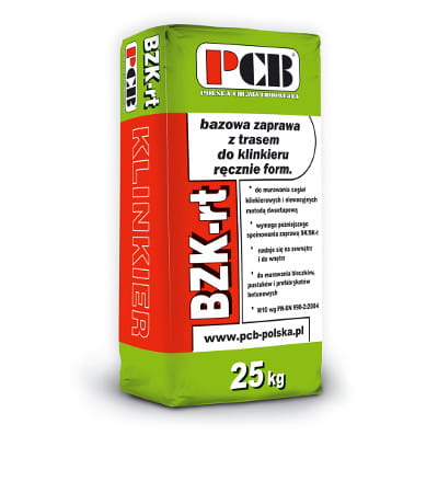 ZAPRAWA BAZOWA Z TRASEM DO MUROWANIA KLINKIERU PCB  BZK-RT 25 kg