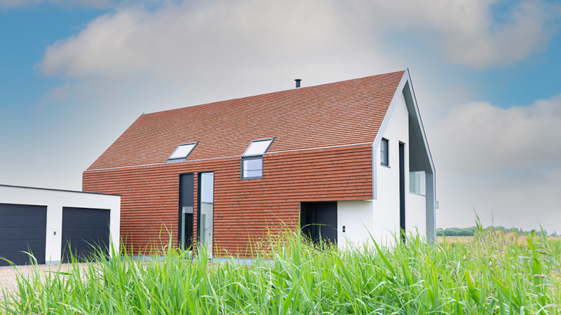 DACHÓWKA CERAMICZNA NORDIC ABC KLINKER ROSTROT 400x250x30x14 mm - obrazek 4