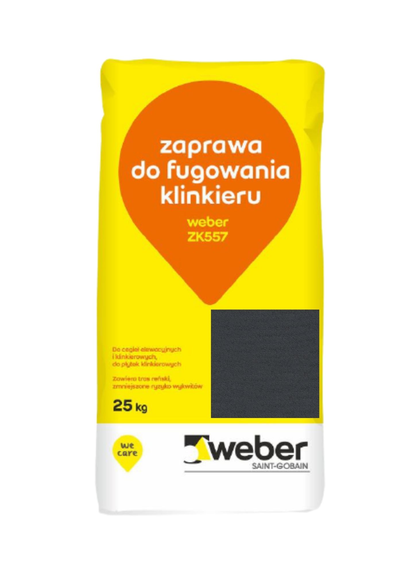 ZAPRAWA DO FUGOWANIA KLINKIERU WEBER ZK557 F12 GRAFIT 25 kg